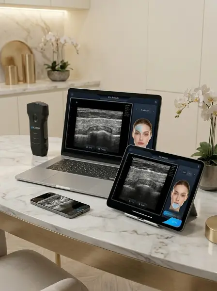 Silarious wireless ultrasound scanner with mobile imaging